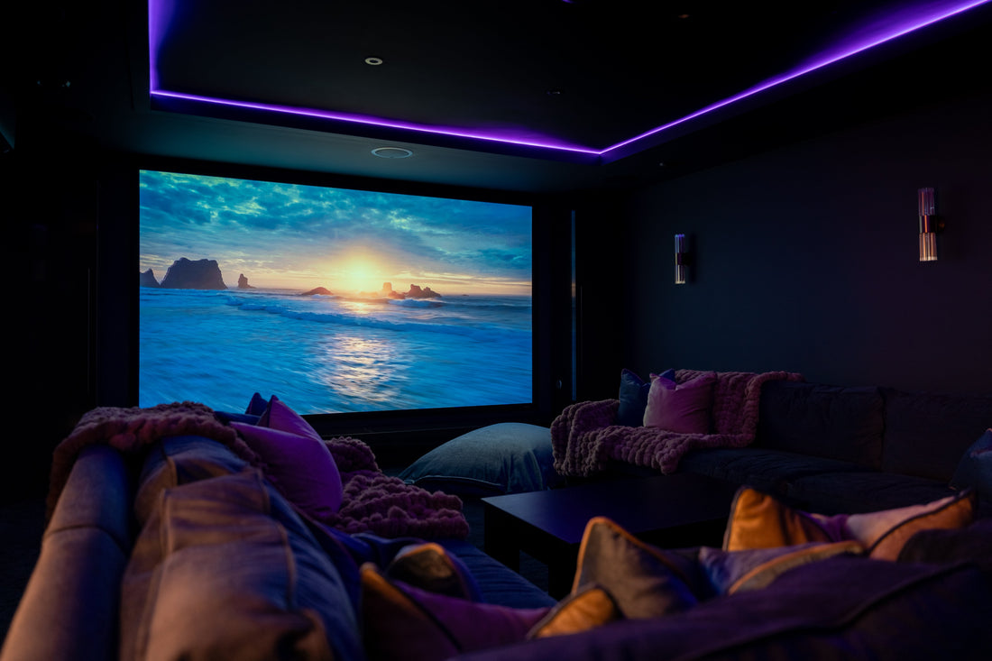 The Allure of a Cosy Dark Blue Home Cinema Room
